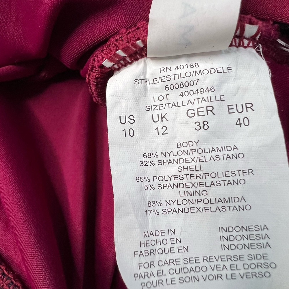 Magicsuit Maroon Size 10 Celine Convertible Swim Dress NWT - Picture 8 of 9